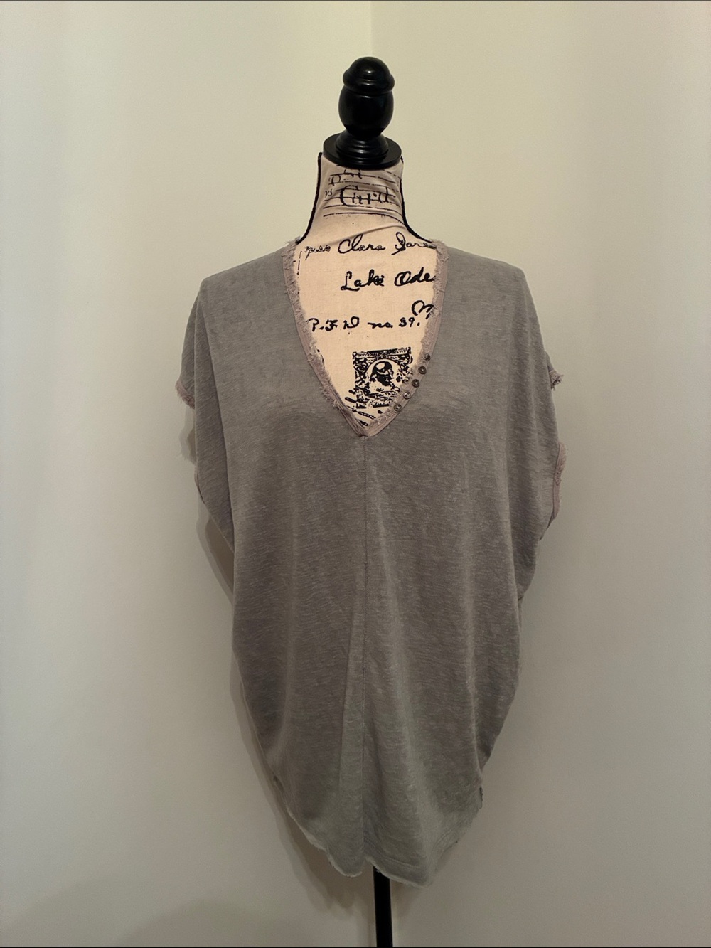 Hyku Frayed-Edges Muscle Top (Dusty Mint)
